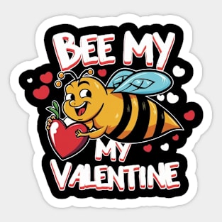 Bee my valentine Sticker